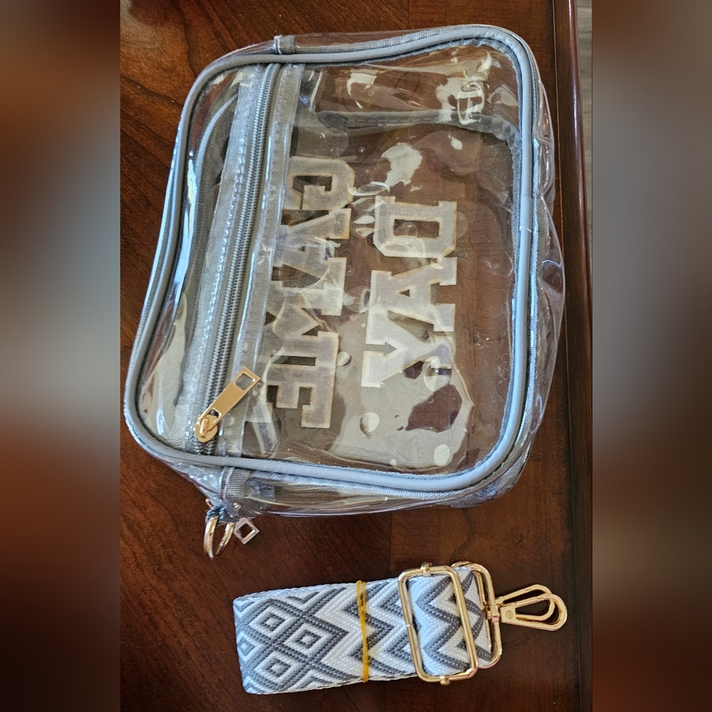 Clear 'Game Day' Stadium Approved Crossbody Bag NWOT - Picture 9 of 12